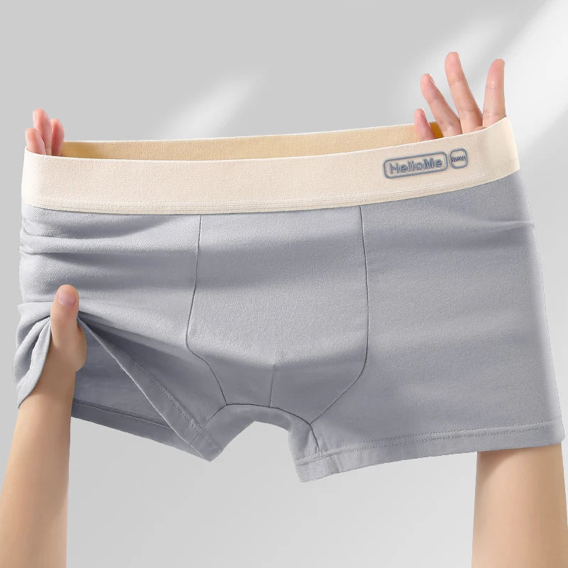 Men's Cotton Boxer Shorts - Breathable Anti Bacterial Boxers With Elastic Waistband - ZOOMNSTORE