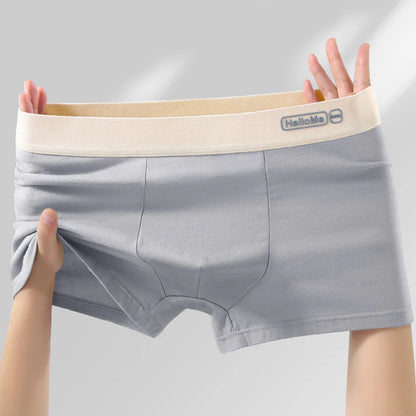 Men's Cotton Boxer Shorts - Breathable Anti Bacterial Boxers With Elastic Waistband - ZOOMNSTORE
