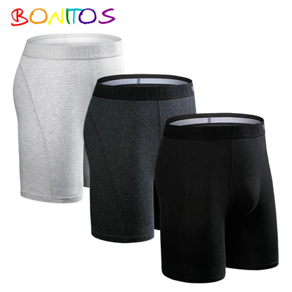 Mens Cotton Boxer Briefs - 3 Pack Comfortable Underwear - ZOOMNSTORE