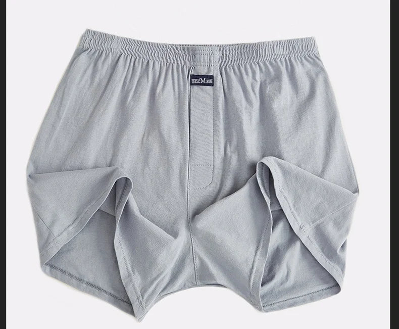 Men's Cotton Boxers – High Waisted Four Corner Breathable Cotton Underwear Shorts - ZOOMNSTORE
