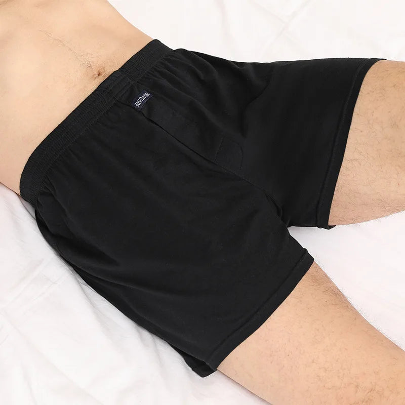 Men's Cotton Boxers – High Waisted Four Corner Breathable Cotton Underwear Shorts - ZOOMNSTORE