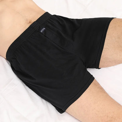 Men's Cotton Boxers – High Waisted Four Corner Breathable Cotton Underwear Shorts - ZOOMNSTORE