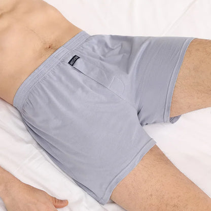 Men's Cotton Boxers – High Waisted Four Corner Breathable Cotton Underwear Shorts - ZOOMNSTORE