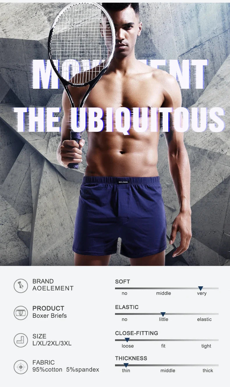 Men's Cotton Boxers - Summer Boxer Shorts | Loose Fit, Breathable & Comfy Underwear - ZOOMNSTORE