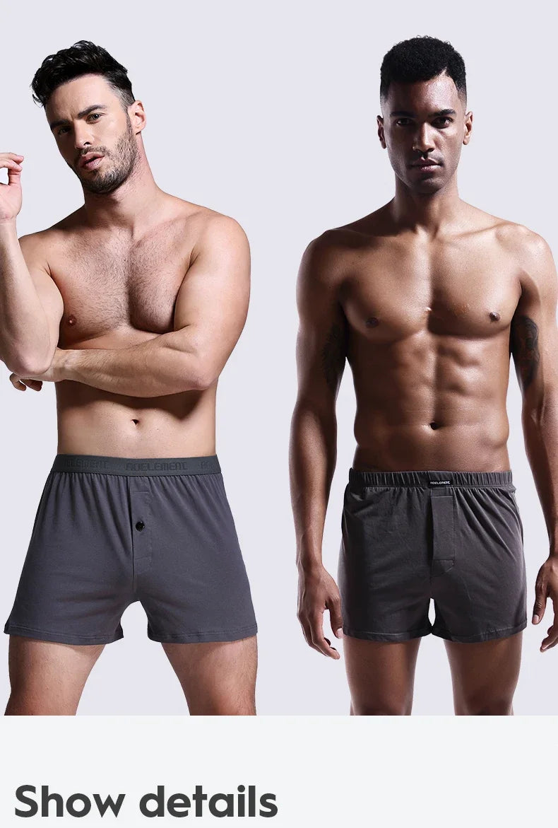 Men's Cotton Boxers - Summer Boxer Shorts | Loose Fit, Breathable & Comfy Underwear - ZOOMNSTORE