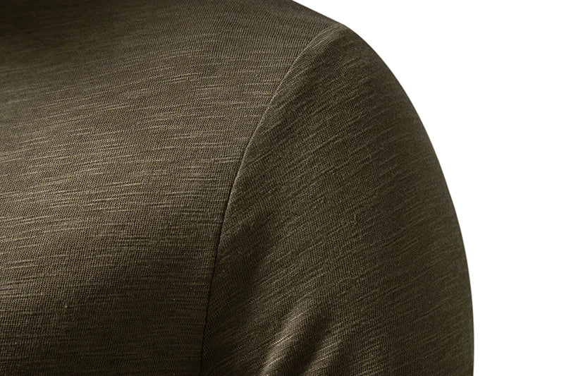 Men's Cotton Henley Long Sleeve T Shirt – Casual Button Collar Breathable Tee - ZOOMNSTORE