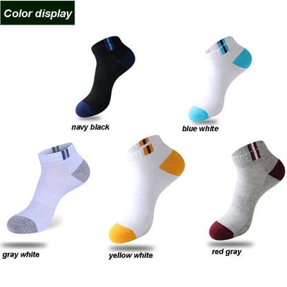 Men's Cotton Socks - 10 Pairs Breathable Mesh Ankle Socks | Casual Sports Lightweight - ZOOMNSTORE