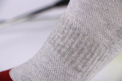 Men's Cotton Socks - 10 Pairs Breathable Mesh Ankle Socks | Casual Sports Lightweight - ZOOMNSTORE