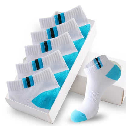 Men's Cotton Socks - 10 Pairs Breathable Mesh Ankle Socks | Casual Sports Lightweight - ZOOMNSTORE