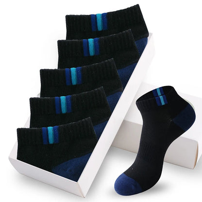 Men's Cotton Socks - 10 Pairs Breathable Mesh Ankle Socks | Casual Sports Lightweight - ZOOMNSTORE