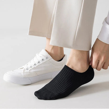 Men's Cotton Socks - 5 Pairs Breathable Mesh Low Cut Sports Socks for Summer - ZOOMNSTORE