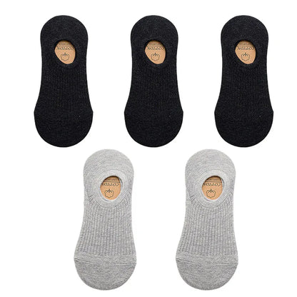 Men's Cotton Socks - 5 Pairs Breathable Mesh Low Cut Sports Socks for Summer - ZOOMNSTORE