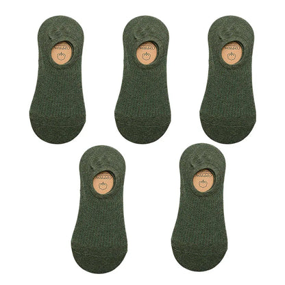 Men's Cotton Socks - 5 Pairs Breathable Mesh Low Cut Sports Socks for Summer - ZOOMNSTORE