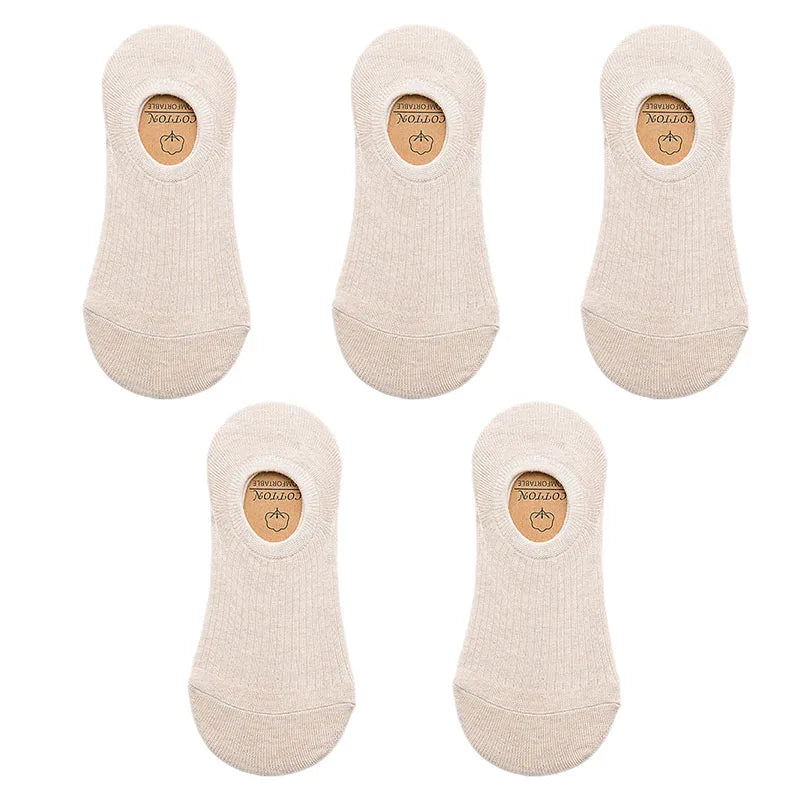 Men's Cotton Socks - 5 Pairs Breathable Mesh Low Cut Sports Socks for Summer - ZOOMNSTORE