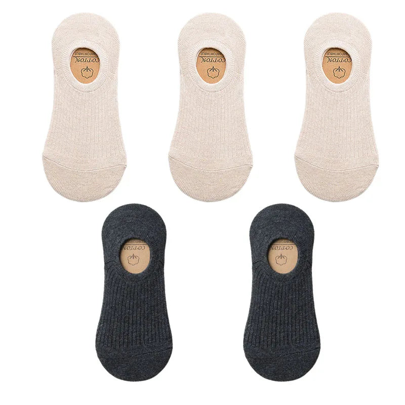 Men's Cotton Socks - 5 Pairs Breathable Mesh Low Cut Sports Socks for Summer - ZOOMNSTORE