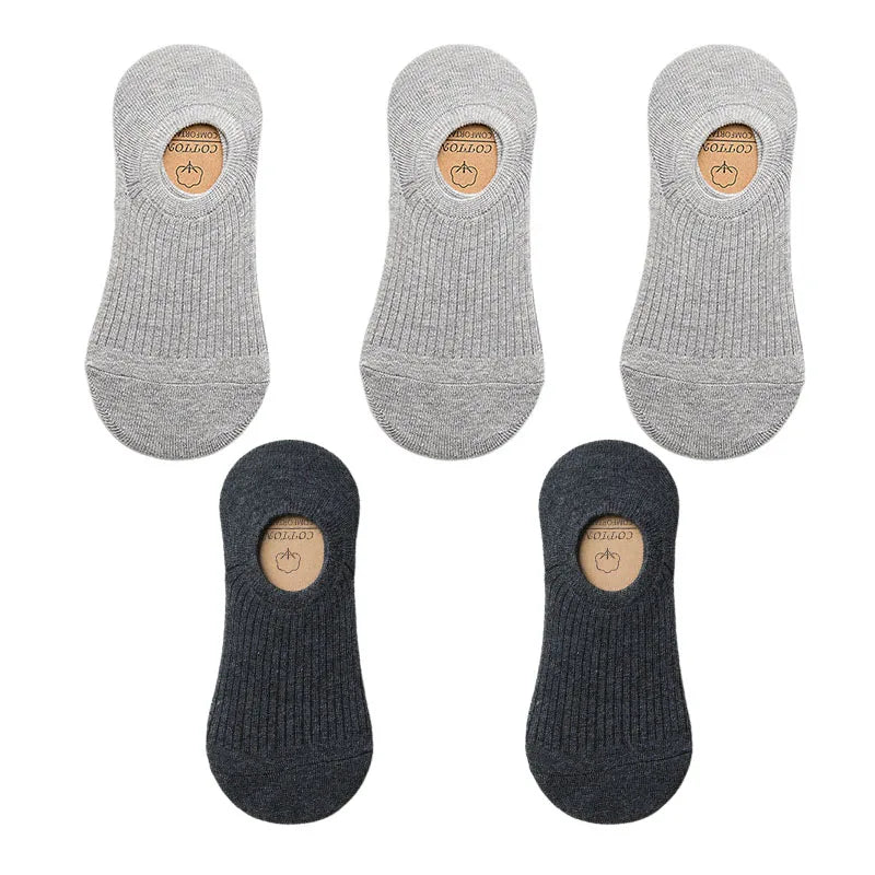 Men's Cotton Socks - 5 Pairs Breathable Mesh Low Cut Sports Socks for Summer - ZOOMNSTORE
