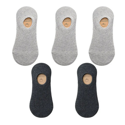 Men's Cotton Socks - 5 Pairs Breathable Mesh Low Cut Sports Socks for Summer - ZOOMNSTORE