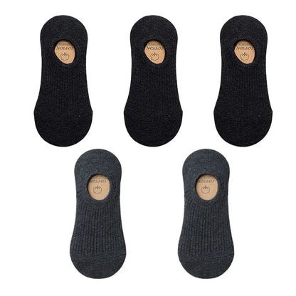 Men's Cotton Socks - 5 Pairs Breathable Mesh Low Cut Sports Socks for Summer - ZOOMNSTORE