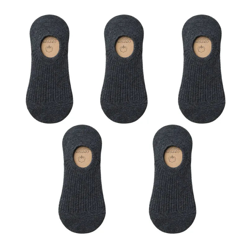 Men's Cotton Socks - 5 Pairs Breathable Mesh Low Cut Sports Socks for Summer - ZOOMNSTORE