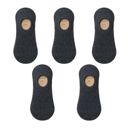 Men's Cotton Socks - 5 Pairs Breathable Mesh Low Cut Sports Socks for Summer - ZOOMNSTORE