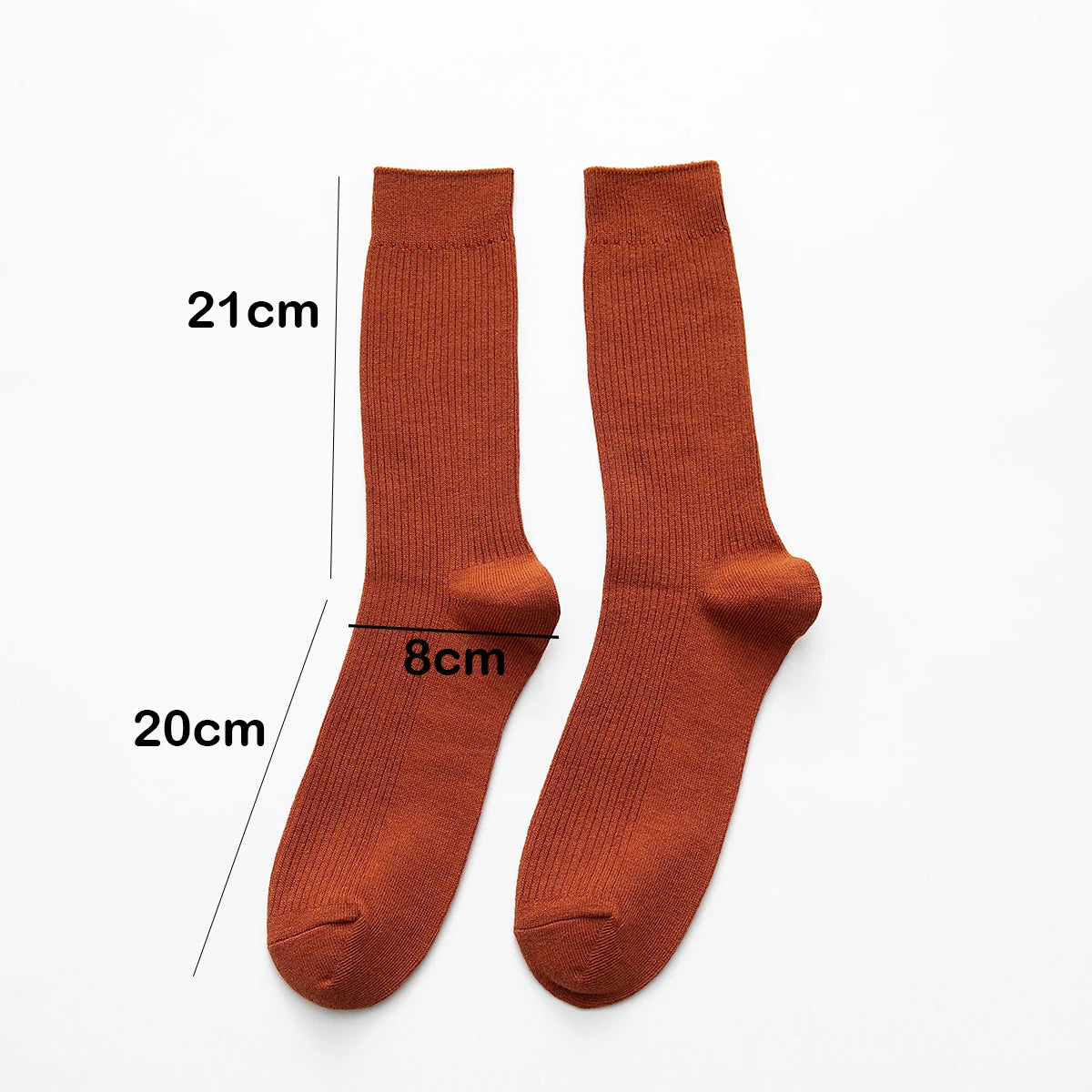 Mens Cotton Knitting Socks - Casual Stretch Ribbed Business Socks - ZOOMNSTORE