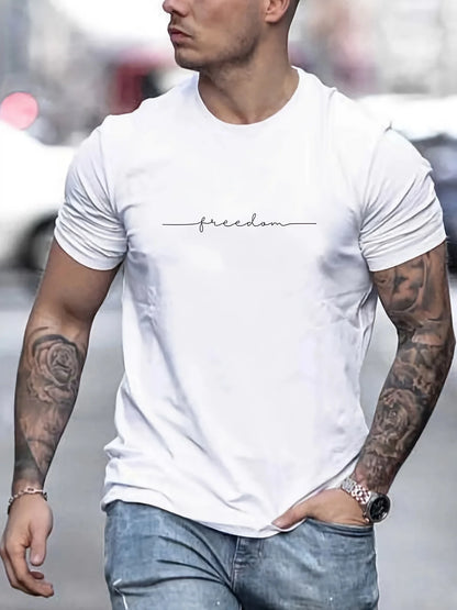 Mens Casual Cotton Graphic T-Shirt - Slim Fit Summer Top - ZOOMNSTORE