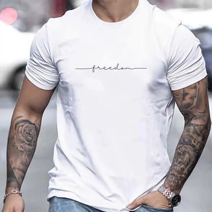 Mens Casual Cotton Graphic T-Shirt - Slim Fit Summer Top - ZOOMNSTORE
