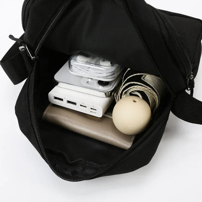 Men's Crossbody Bag Small PU Leather Shoulder Bag With Adjustable Strap - Casual Zipper Closure - ZOOMNSTORE