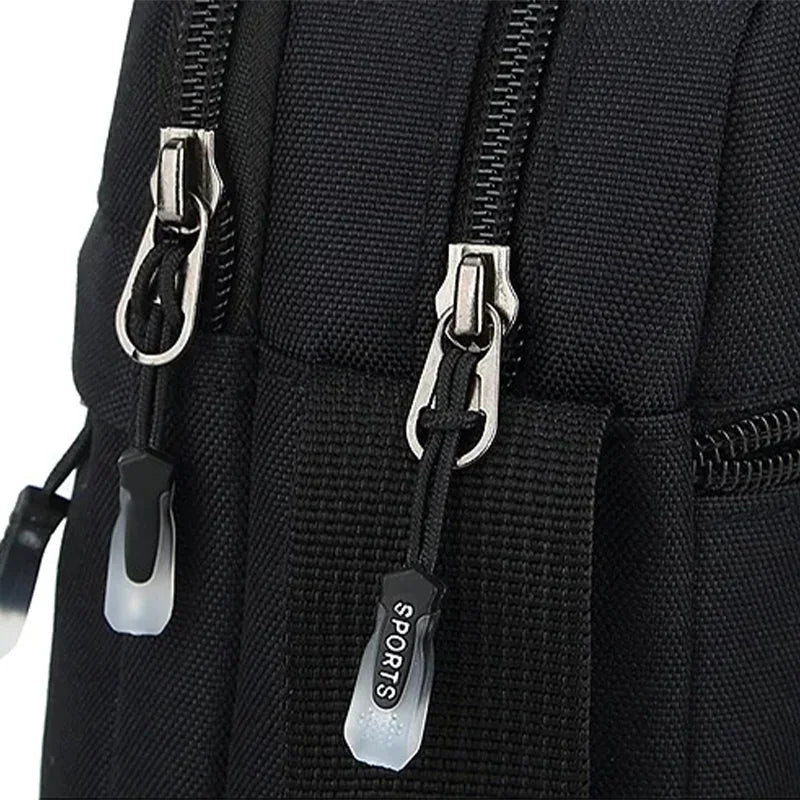 Men's Crossbody Bag Small PU Leather Shoulder Bag With Adjustable Strap - Casual Zipper Closure - ZOOMNSTORE