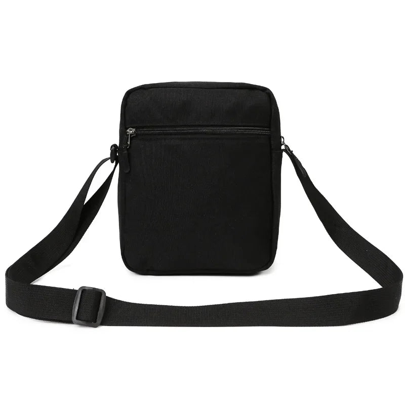 Men's Crossbody Bag Small PU Leather Shoulder Bag With Adjustable Strap - Casual Zipper Closure - ZOOMNSTORE