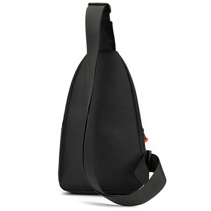 Men's Crossbody Bag - Waterproof Oxford Cloth Chest Bag With Zipper Closure - ZOOMNSTORE
