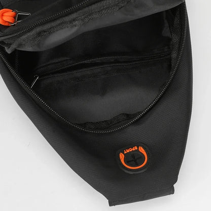 Men's Crossbody Bag - Waterproof Oxford Cloth Chest Bag With Zipper Closure - ZOOMNSTORE