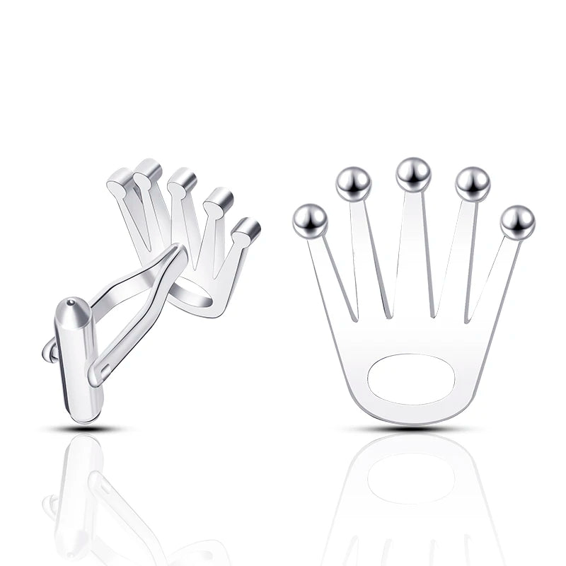 Mens Vola Crown Brass Cufflinks - Gold  Rose Gold Jewelry Accessories - ZOOMNSTORE