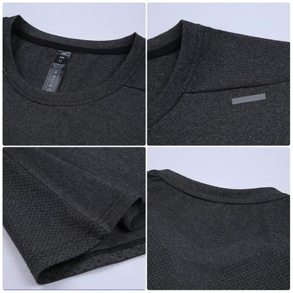 Mens Quick Dry Cycling T-Shirt - Breathable Loose Fit Fitness Top - ZOOMNSTORE