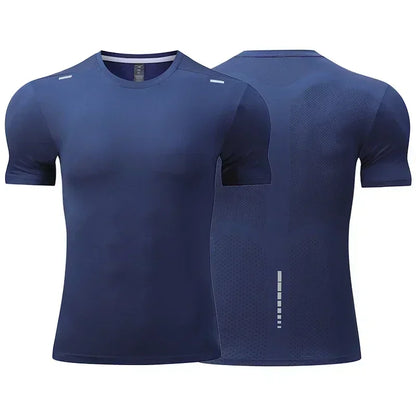 Mens Quick Dry Cycling T-Shirt - Breathable Loose Fit Fitness Top - ZOOMNSTORE