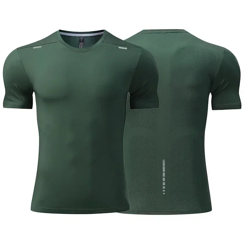 Mens Quick Dry Cycling T-Shirt - Breathable Loose Fit Fitness Top - ZOOMNSTORE