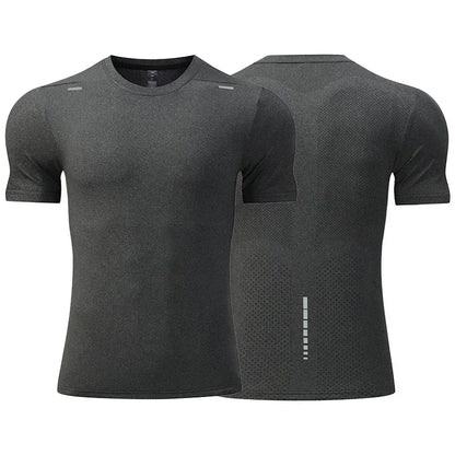 Mens Quick Dry Cycling T-Shirt - Breathable Loose Fit Fitness Top - ZOOMNSTORE