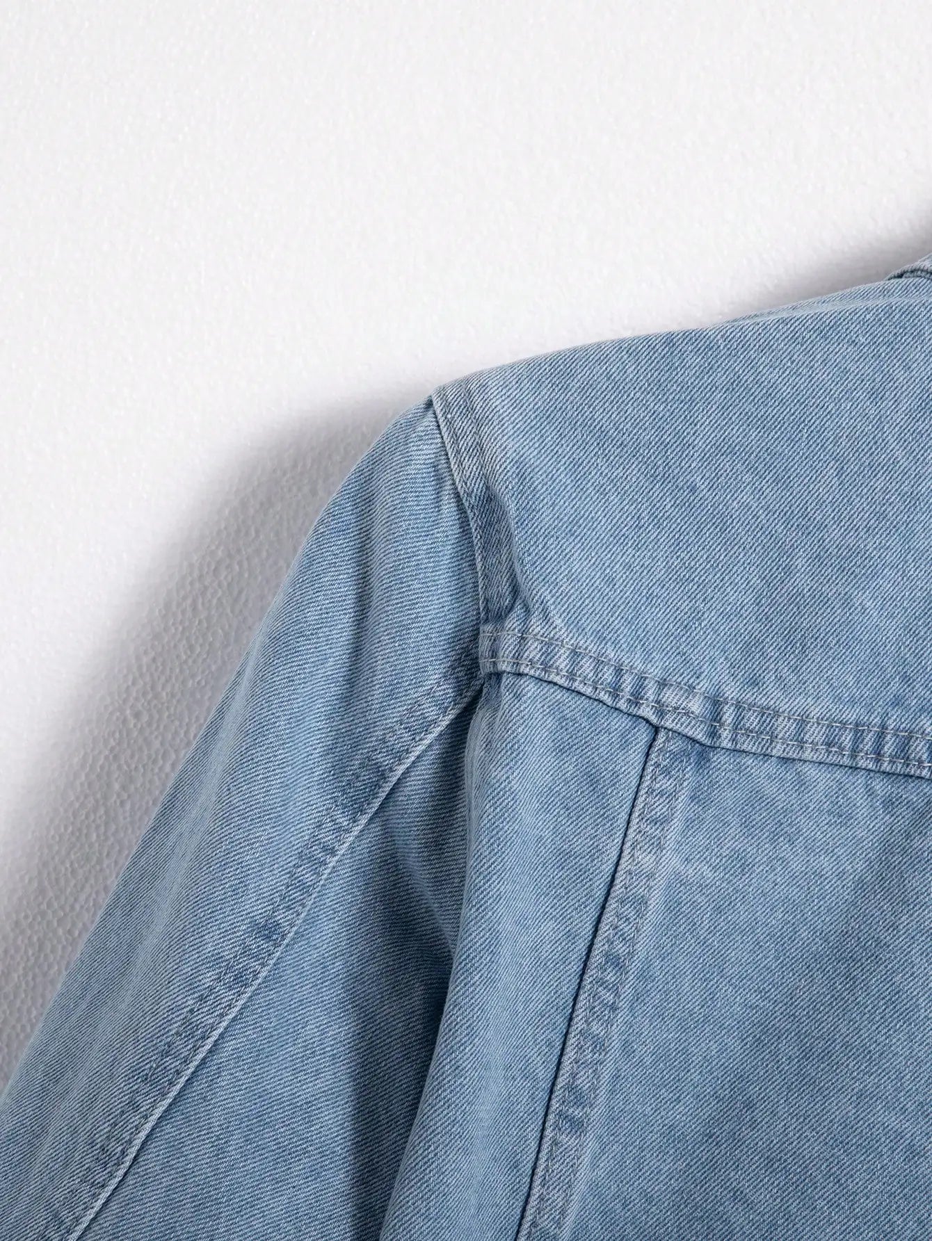Men's Denim Jacket - Blue Casual Spring & Autumn Outerwear | Durable Cotton Blend - ZOOMNSTORE