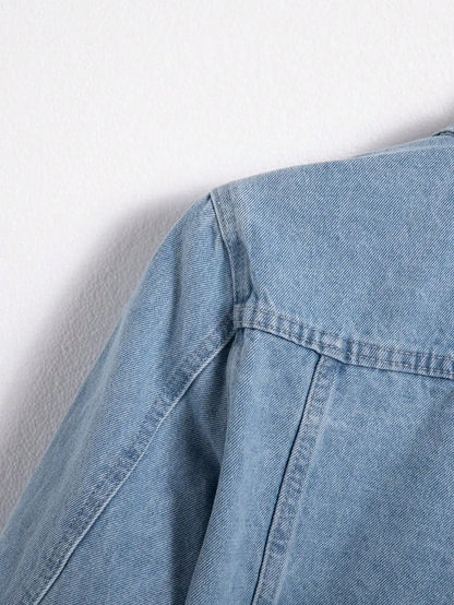 Men's Denim Jacket - Blue Casual Spring & Autumn Outerwear | Durable Cotton Blend - ZOOMNSTORE