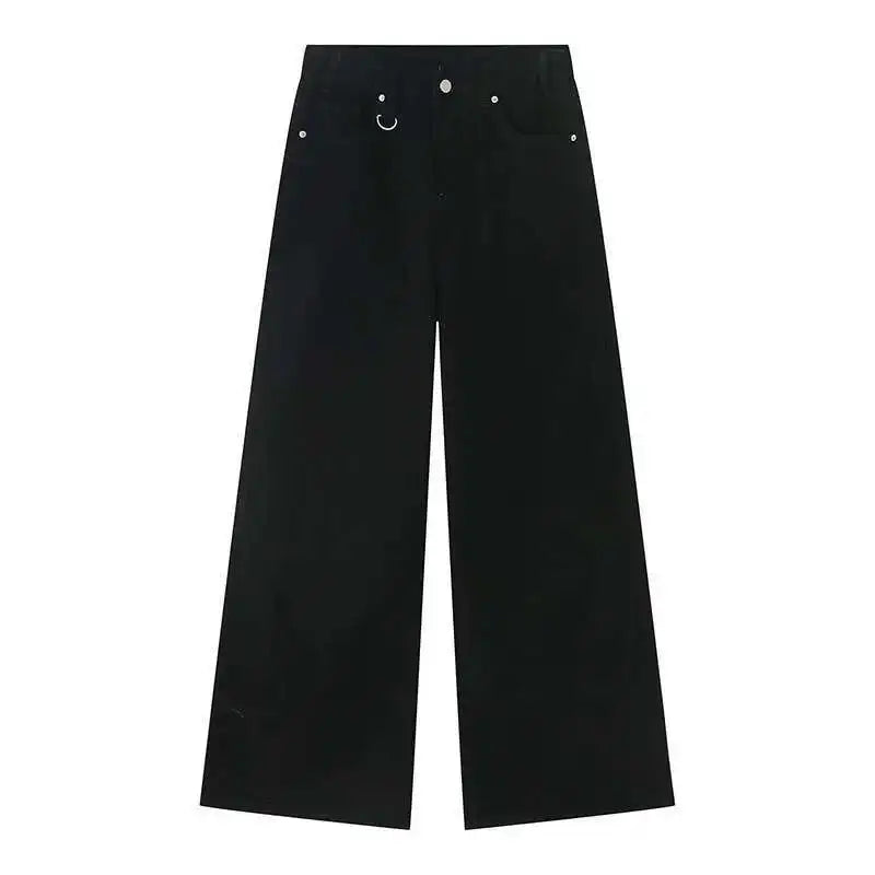 Mens Loose Wide Leg Denim Jeans - Casual Summer Trousers - ZOOMNSTORE