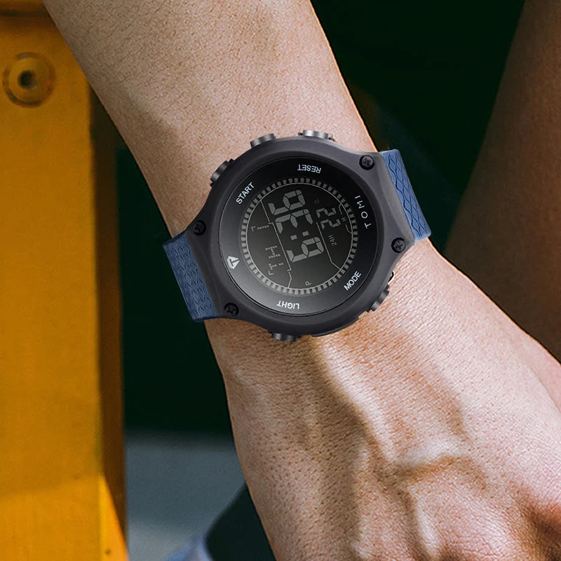 Men's Digital Sports Watch - Large Dial PU Sport Band Alarm Calendar Wristwatch - ZOOMNSTORE