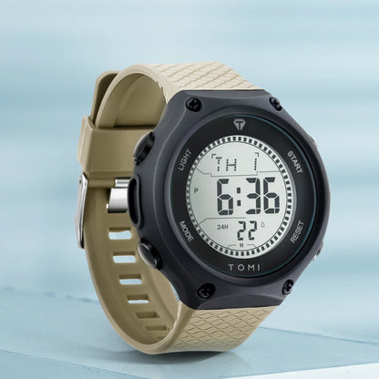 Men's Digital Sports Watch - Large Dial PU Sport Band Alarm Calendar Wristwatch - ZOOMNSTORE