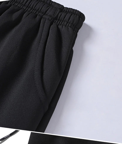 Pants for men in autumn and winter, thickened with fleece for outerwear, casual pants, warm lamb wool sports sweatpants - ZOOMNSTORE