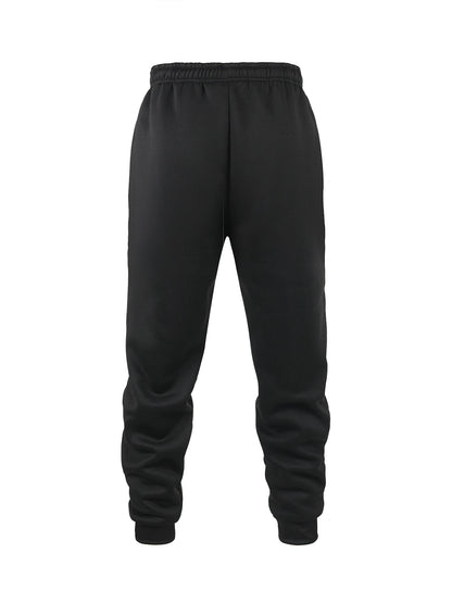 Men's Casual Pants Autumn Winter Fleece Sweatpants Men Running Jogger Sports Gym Trousers Fashion Solid Color Workout Long Pants - ZOOMNSTORE
