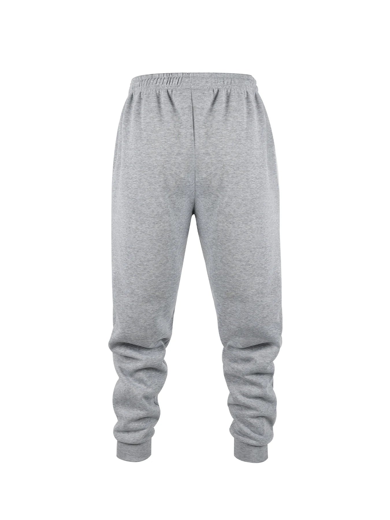 Men's Casual Pants Autumn Winter Fleece Sweatpants Men Running Jogger Sports Gym Trousers Fashion Solid Color Workout Long Pants - ZOOMNSTORE
