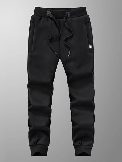 Winter Men's Sweatpants Thick Warm Fleece Joggers Sportswear Zip Pockets Cotton Casual Track Pants Plus Size 6XL 7XL 8XL - ZOOMNSTORE