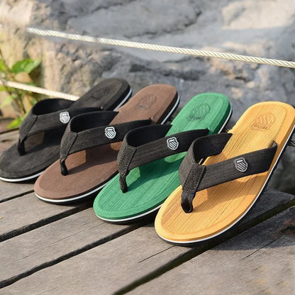 Mens Casual Flip Flops - Non-Slip Summer Beach Sandals - ZOOMNSTORE