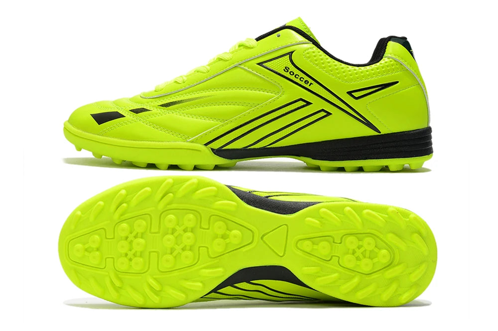 Men's Football Shoes – Lightweight Turf Soccer Cleats with Studded Rubber Sole - ZOOMNSTORE