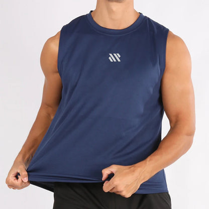 Mens Gym Tank Top - Sleeveless Quick-Drying Fitness Vest - ZOOMNSTORE