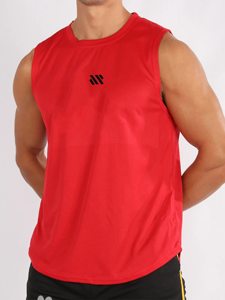 Mens Gym Tank Top - Sleeveless Quick-Drying Fitness Vest - ZOOMNSTORE